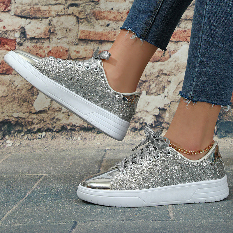 Glitter Sequin Design Sneakers