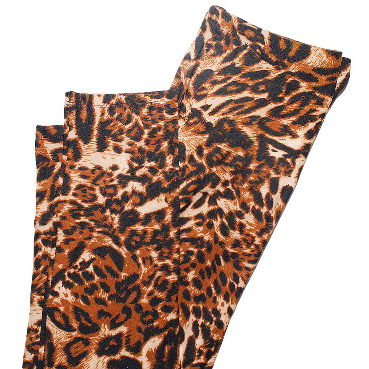 Plus Size Leopard Leggings-Waist 33-39"